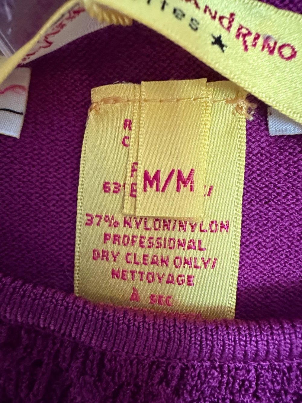 Catherine Malandrino Magenta Knit Sleeveless Top - Picture 4 of 5